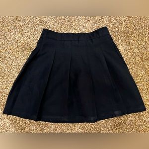 IZOD Girls Uniform Pleated Skirt Navy